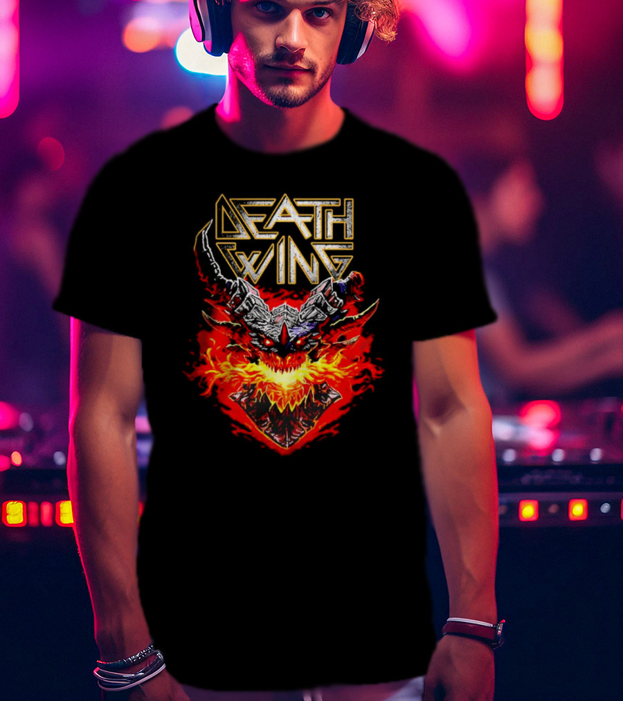 Blizzard Gear World Of Warcraft Deathwing Fiery Metal-Inspired Emblem T-Shirt