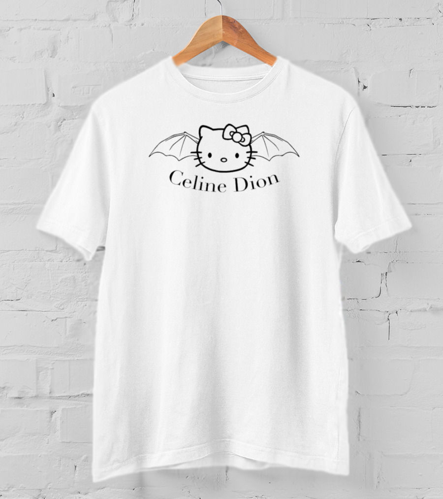 Hello Kitty Celine Dion Bat Wings T-Shirt