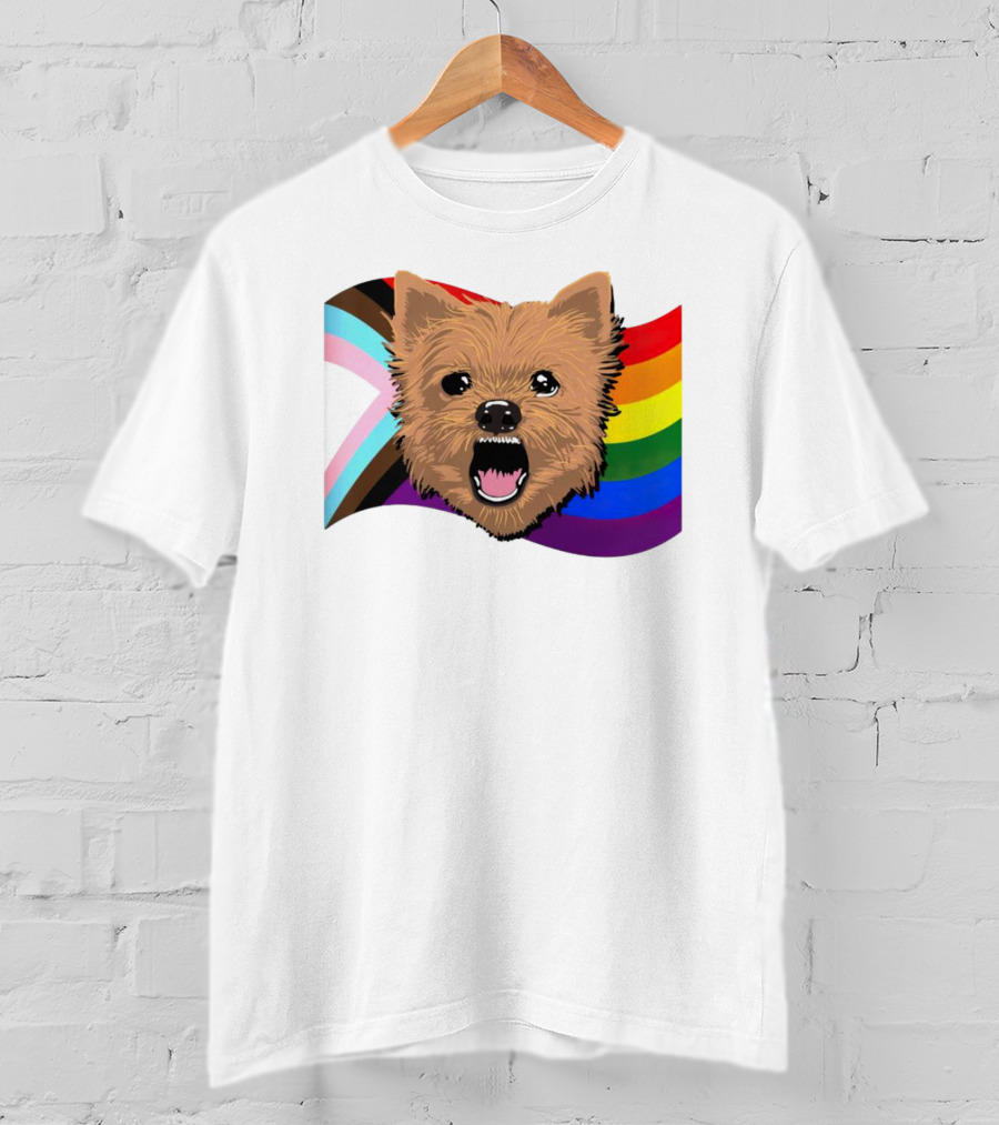 Dog MarcoMania Norwich Havok Pride Rainbow Flag T-Shirt