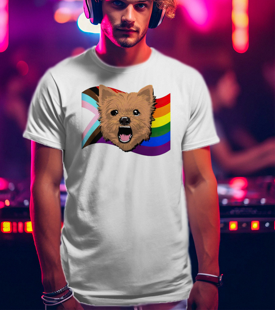 Dog MarcoMania Norwich Havok Pride Rainbow Flag T-Shirt