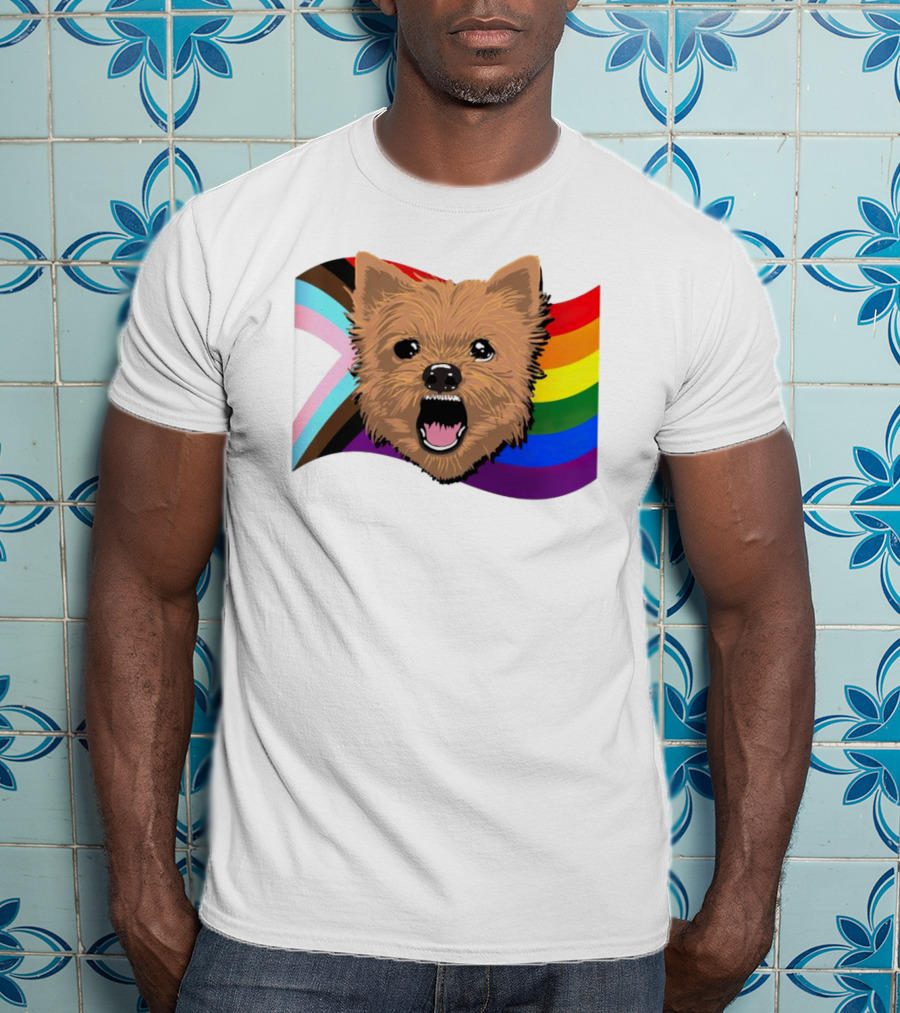 Dog MarcoMania Norwich Havok Pride Rainbow Flag T-Shirt