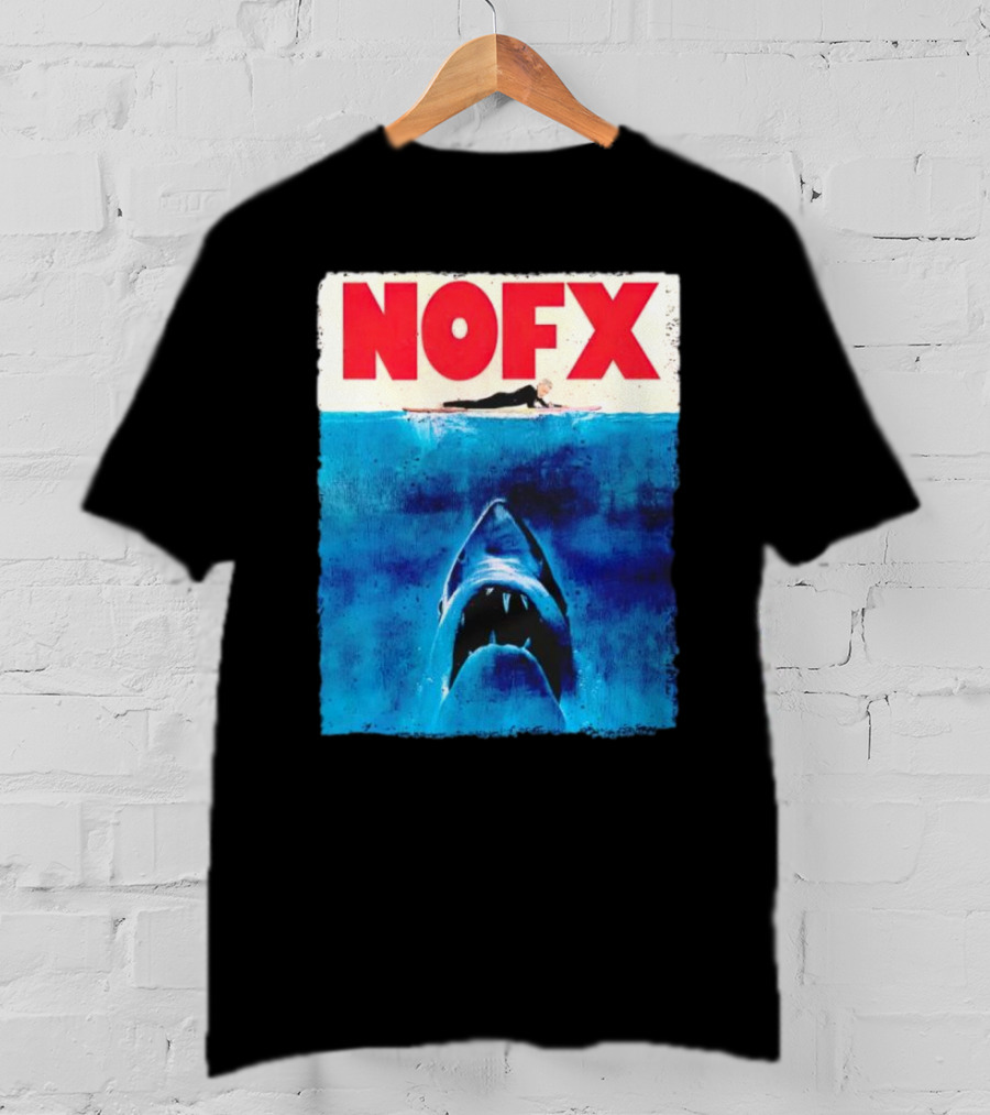 NOFX Jaws Surfer Shark T-Shirt