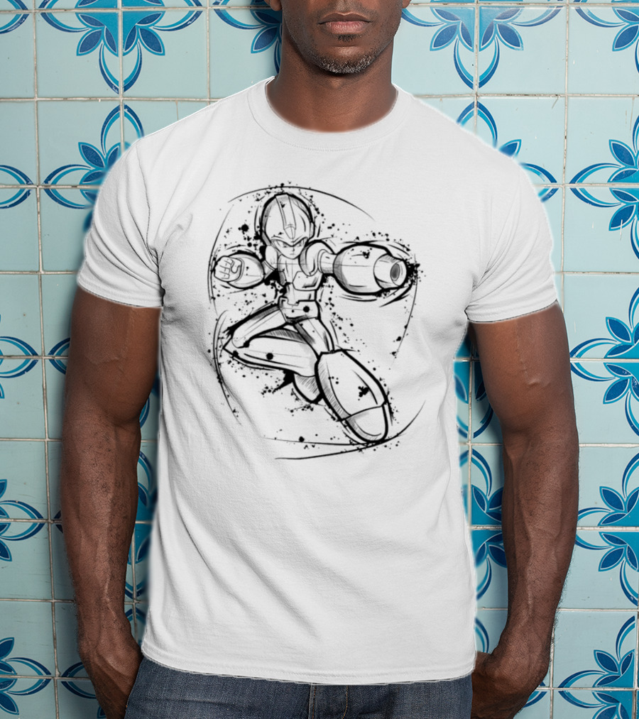 Mega Man Rockman Dynamic Sketch T-Shirt
