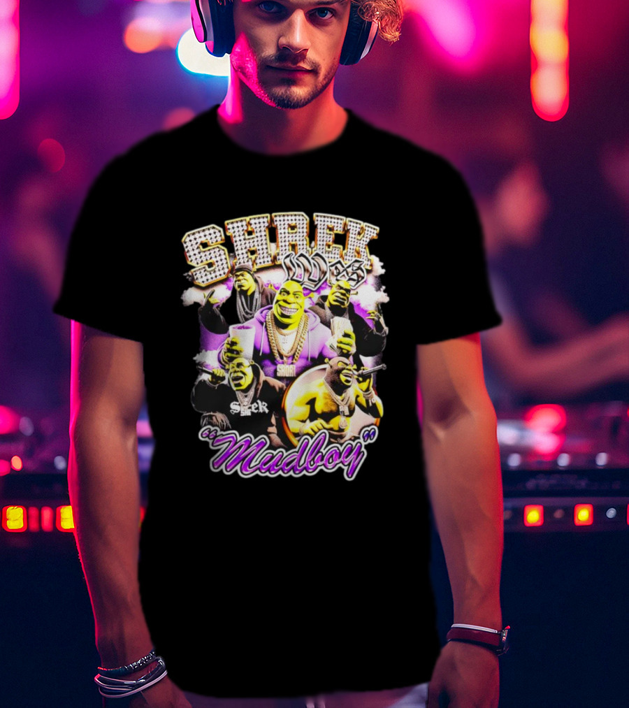 Shrek Wes Mudboy Pop Culture Mashup 90s T-Shirt