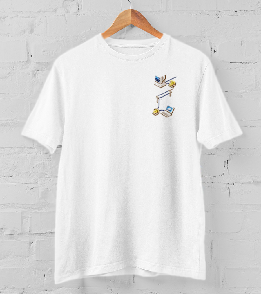 Wilbur’s Dial Up Nostalgic Circuitry Assemblage T-Shirt