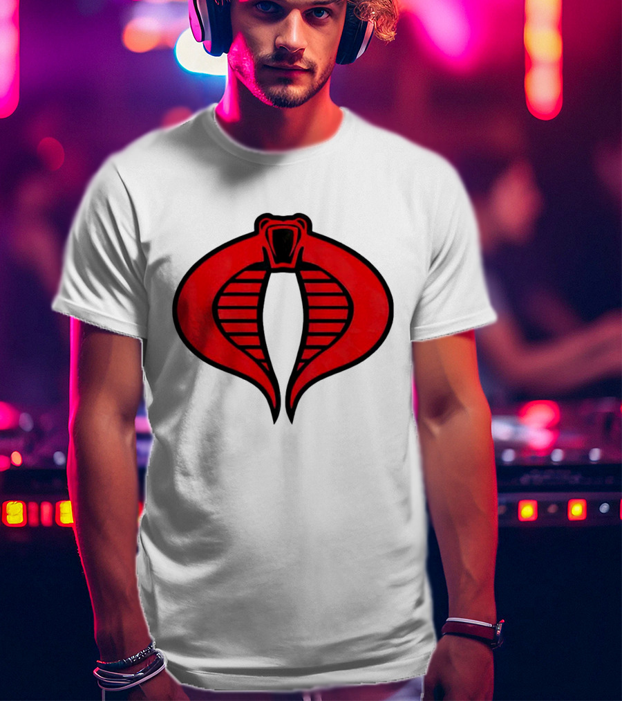 Cobra Red Emblem GI Joe Snake T-Shirt