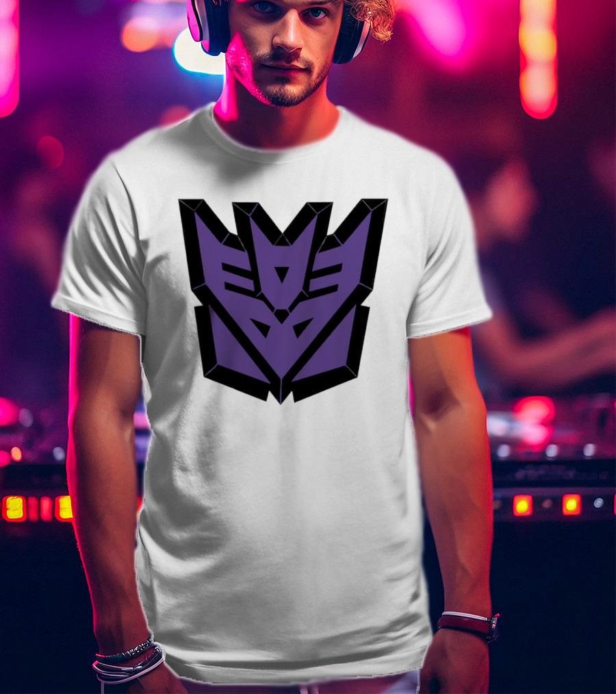 Decepticons Transformers Purple Emblem Ringer T-Shirt