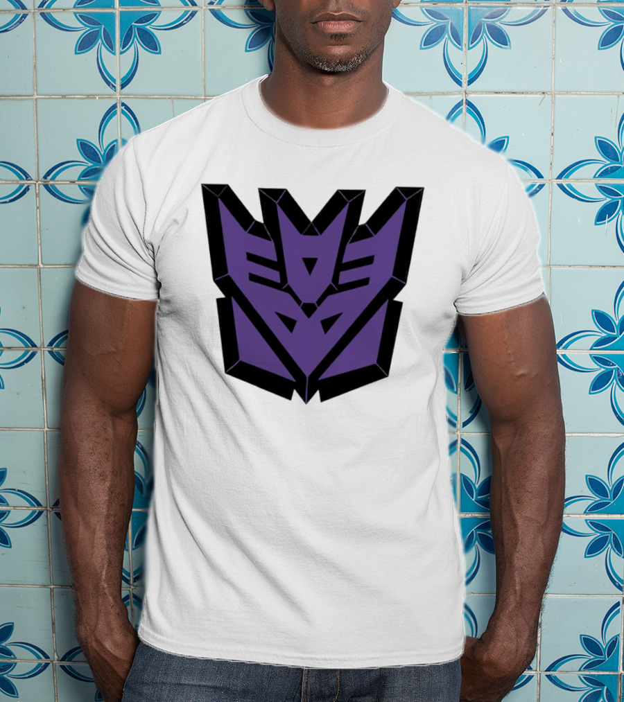 Decepticons Transformers Purple Emblem Ringer T-Shirt