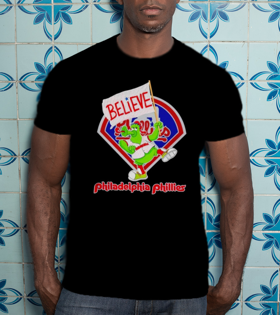 Phillie Phanatic Believe Philadelphia Phillies Baseball Fan T-Shirt