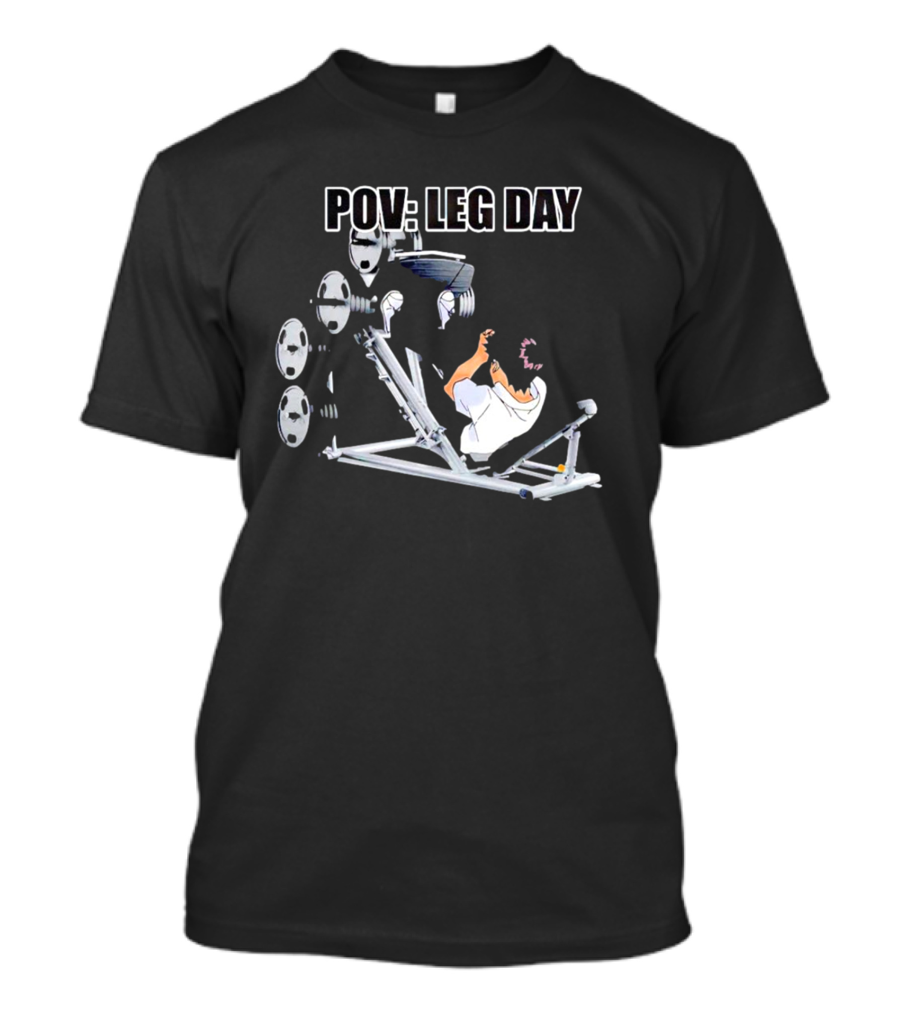 POV Leg Day Gym Workout Perspective T-Shirt