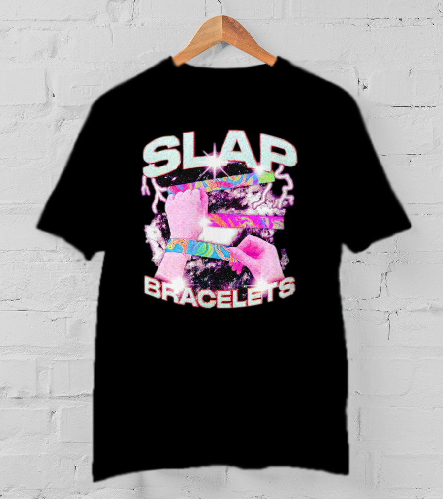 SLAP Bracelets Psychedelic Neon Cosmic T-Shirt