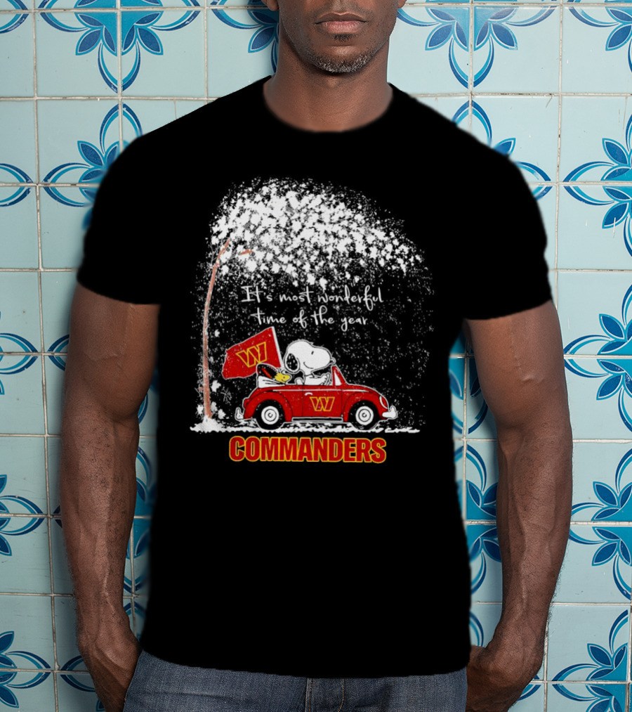 Snoopy And Woodstock Commanders Winter Wonderful Time Of The Year T-Shirt