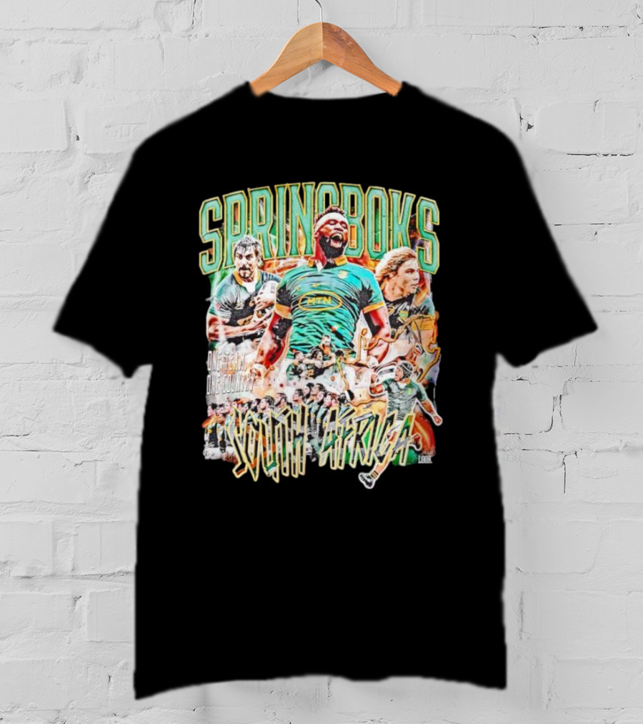 Springboks One Team One Country South Africa Rugby Sa T-Shirt