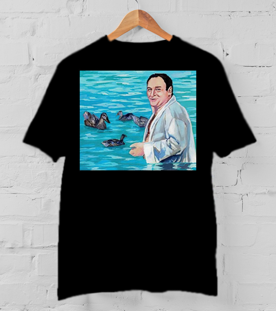 The Sopranos Tony Soprano Ducks Pool Scene Fan T-Shirt