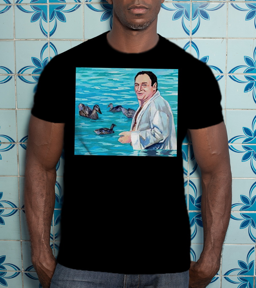 The Sopranos Tony Soprano Ducks Pool Scene Fan T-Shirt
