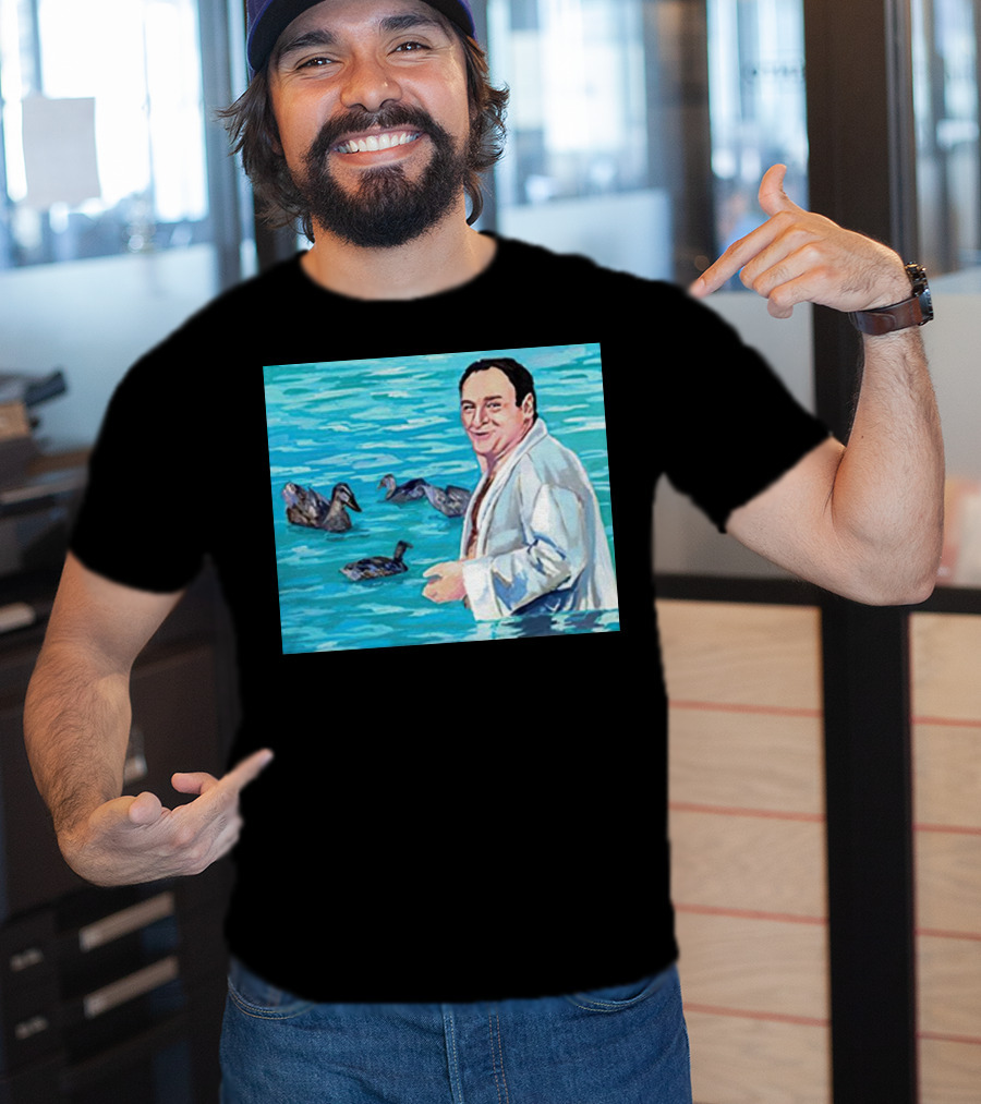 The Sopranos Tony Soprano Ducks Pool Scene Fan T-Shirt