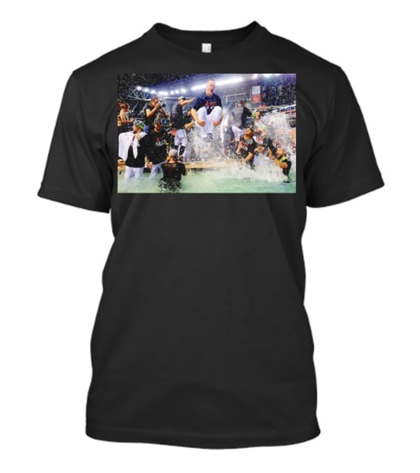 Trending Arizona Diamondbacks Players Celebrate NLDS Sweep Over Dodgers With Pool Party T-Shirt