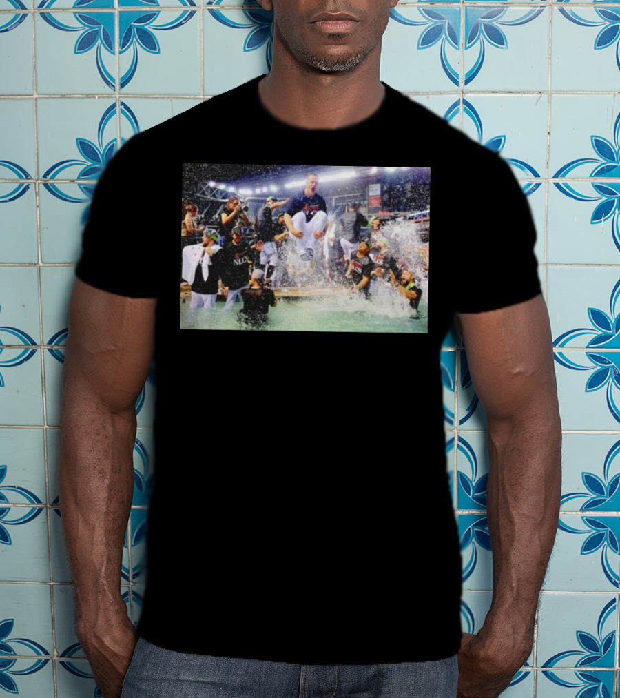 Trending Arizona Diamondbacks Players Celebrate NLDS Sweep Over Dodgers With Pool Party T-Shirt