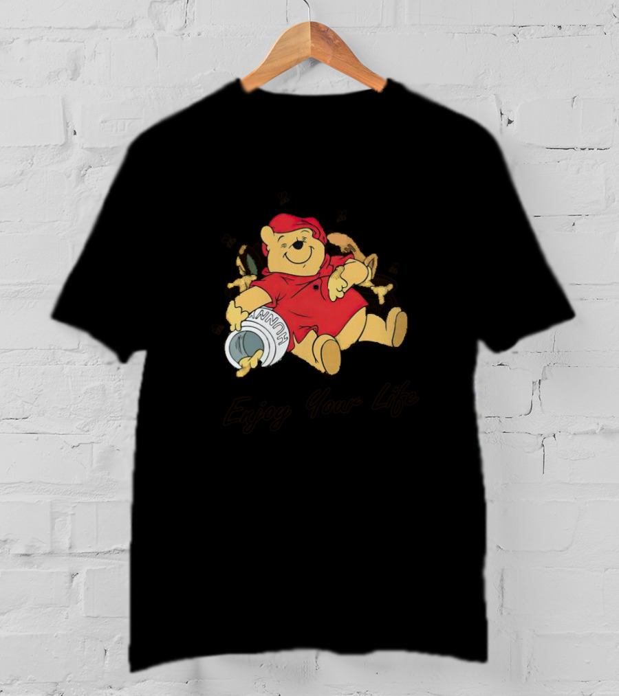 Winnie The Pooh Enjoy Your Life Honey Jar T-Shirt
