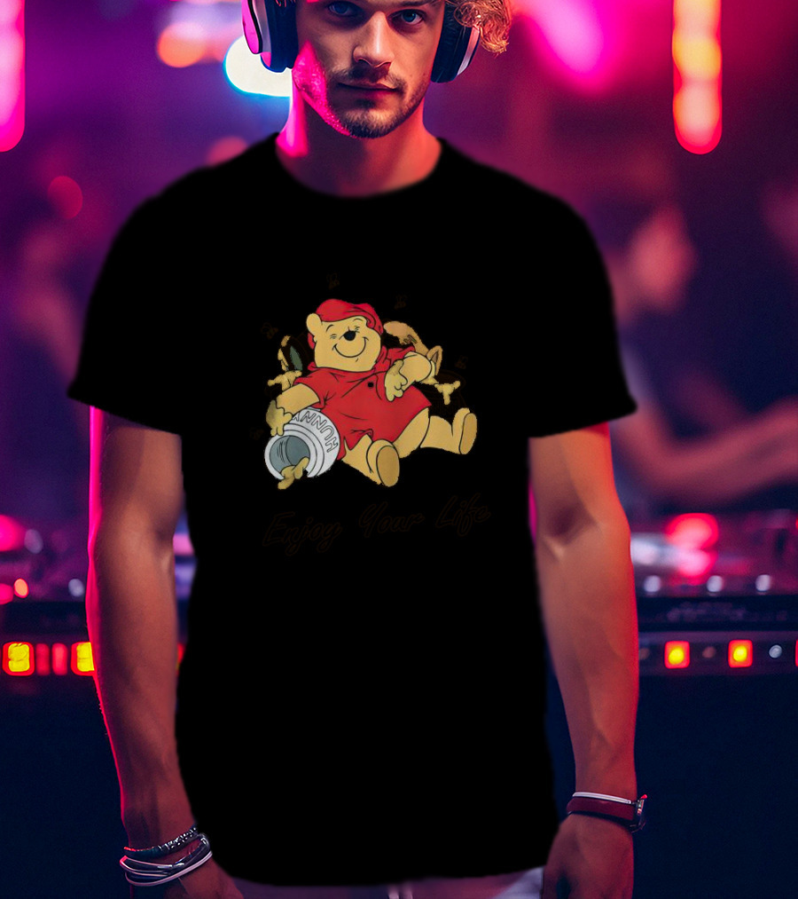 Winnie The Pooh Enjoy Your Life Honey Jar T-Shirt