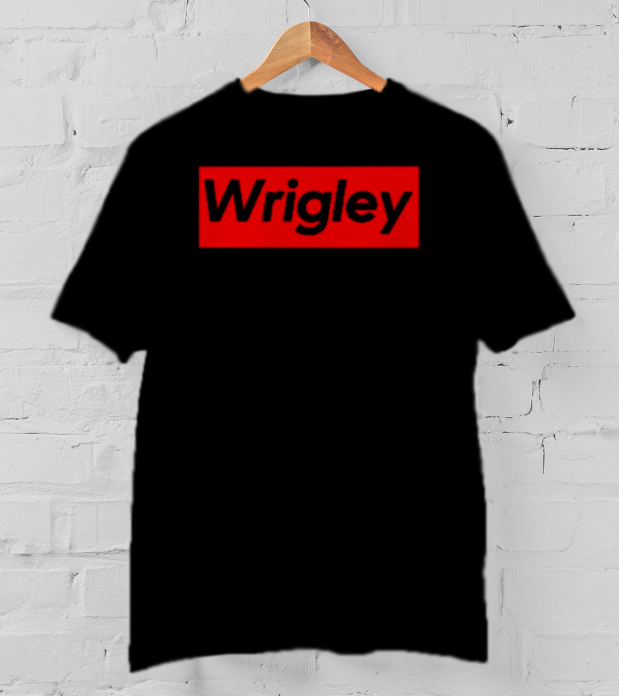 Wrigley Red Box Bold Black Lettering T-Shirt