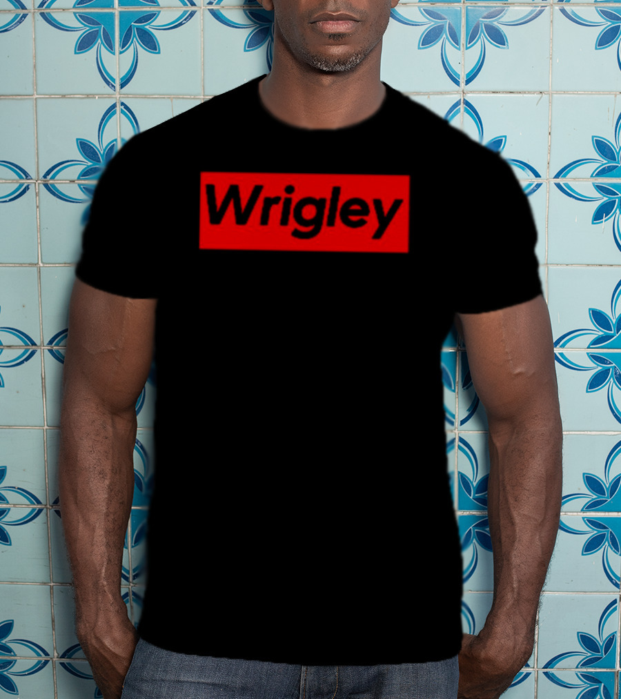 Wrigley Red Box Bold Black Lettering T-Shirt