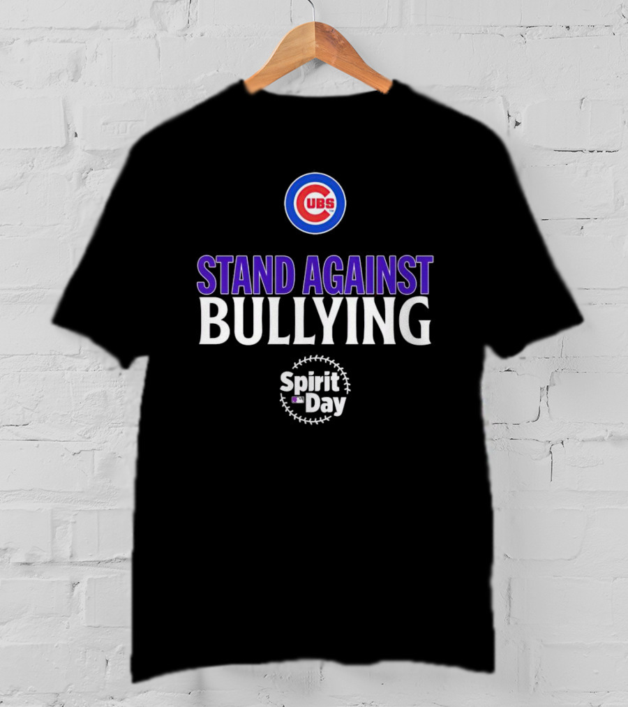 Chicago Cubs Stand Against Bullying Spirit Day T-Shirt