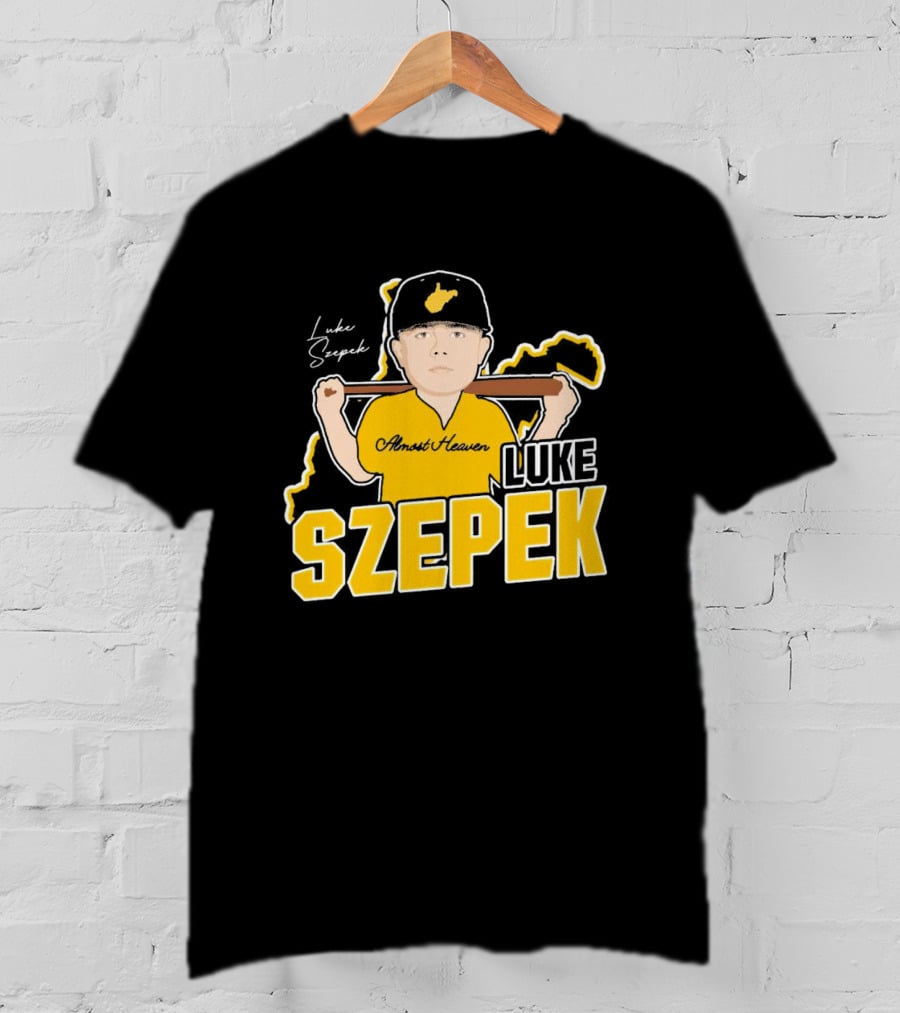 Luke Szepek Almost Heaven Caricature Signature T-Shirt