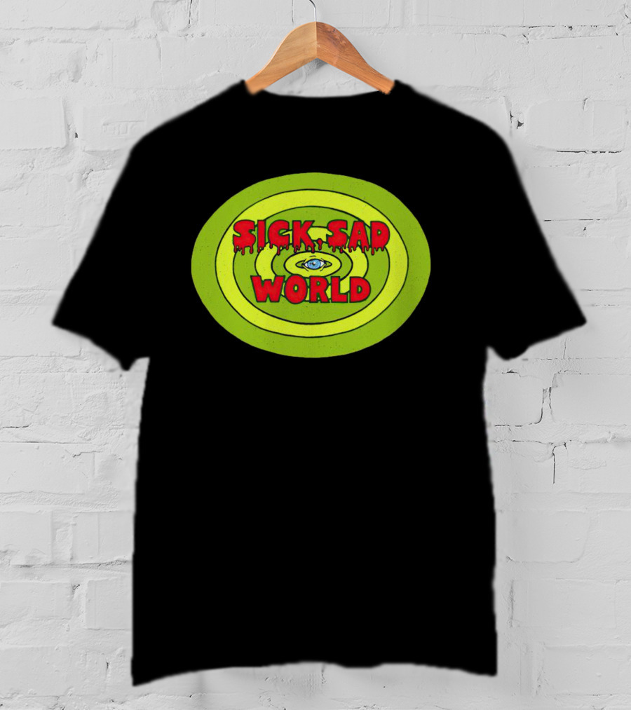 Sick Sad World Eye Concentric Circles Logo From Daria T-Shirt
