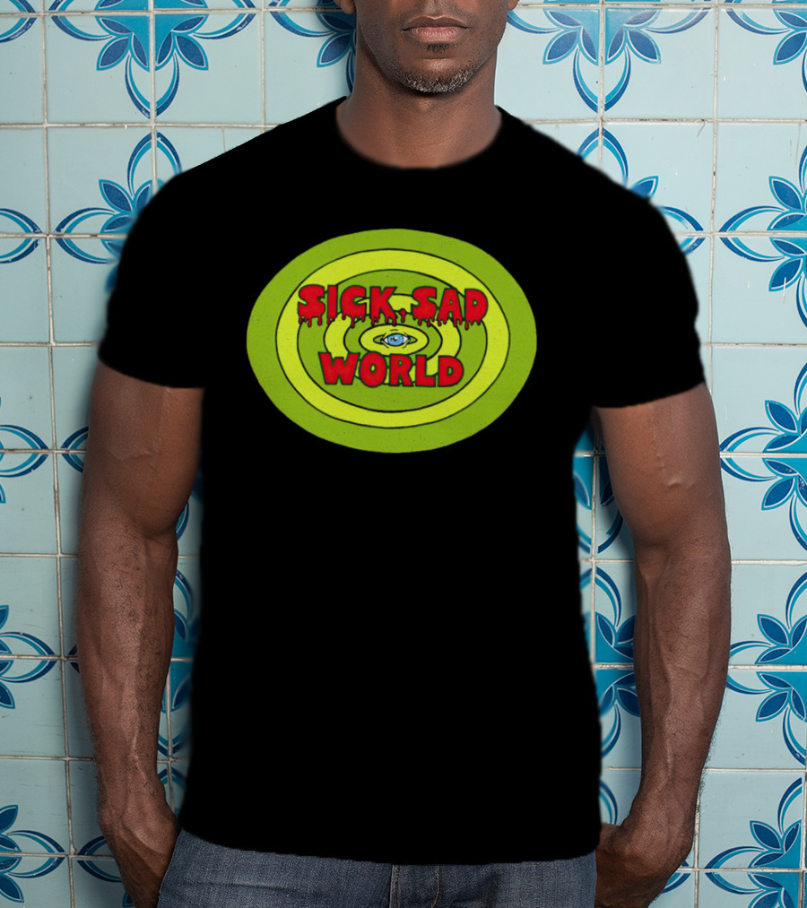 Sick Sad World Eye Concentric Circles Logo From Daria T-Shirt