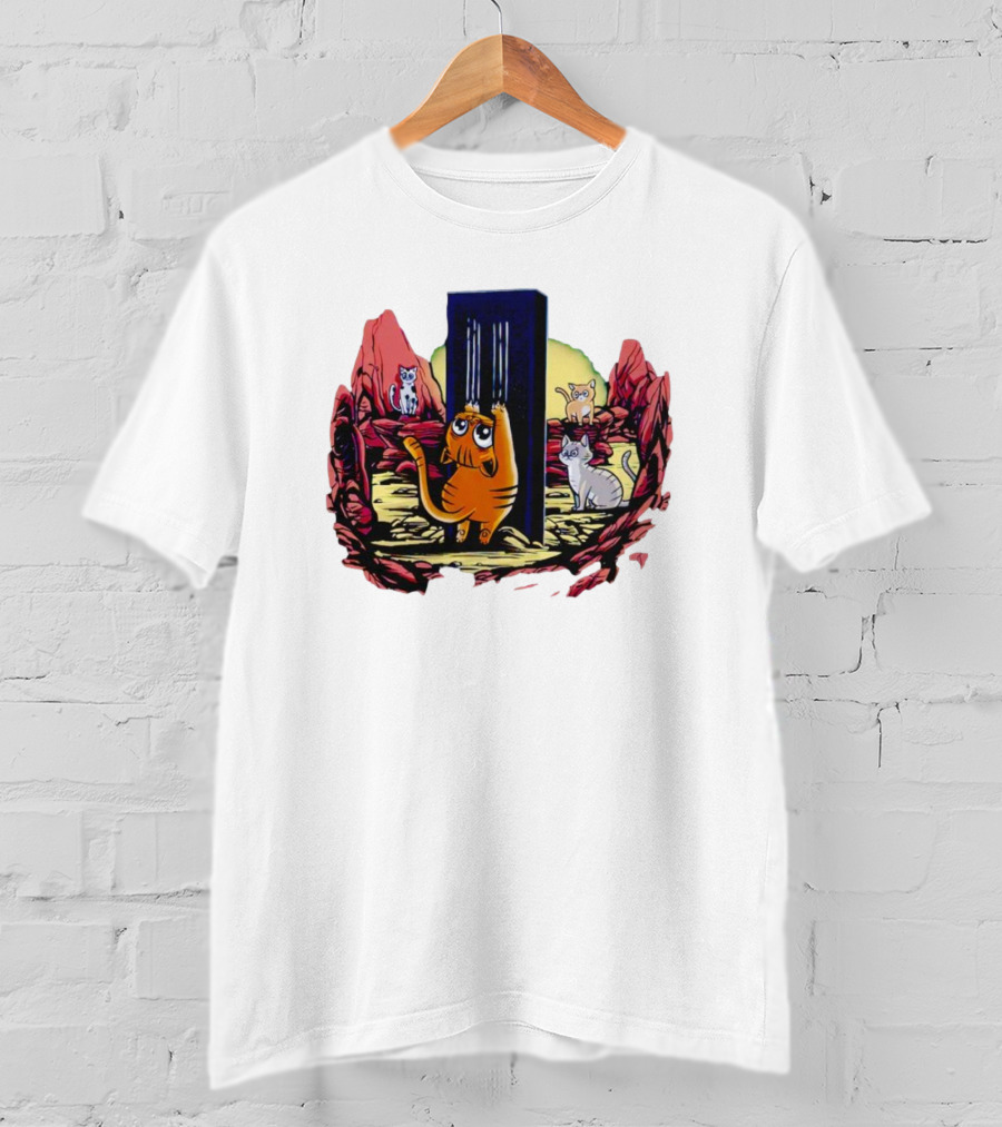 Trending Cat Odyssey Monolith Adventure T-Shirt