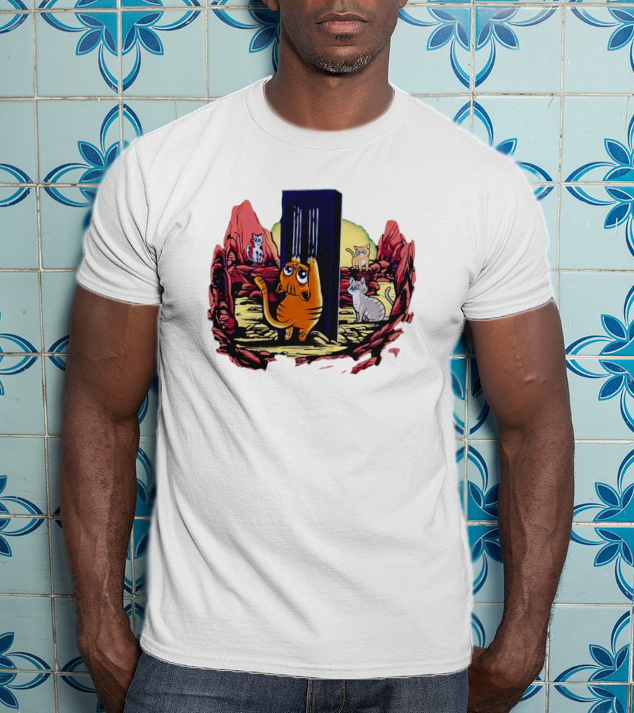 Trending Cat Odyssey Monolith Adventure T-Shirt