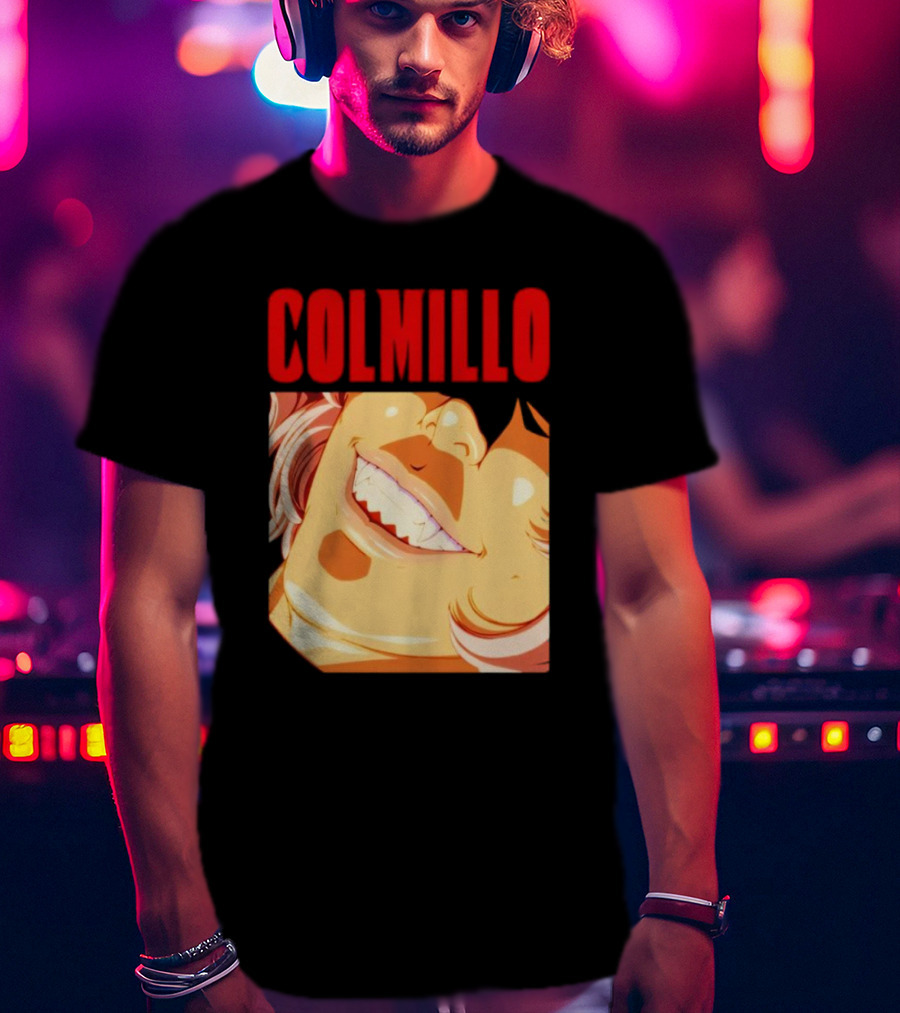 Trending Colmillo Anime Style Art Grinning Expression T-Shirt