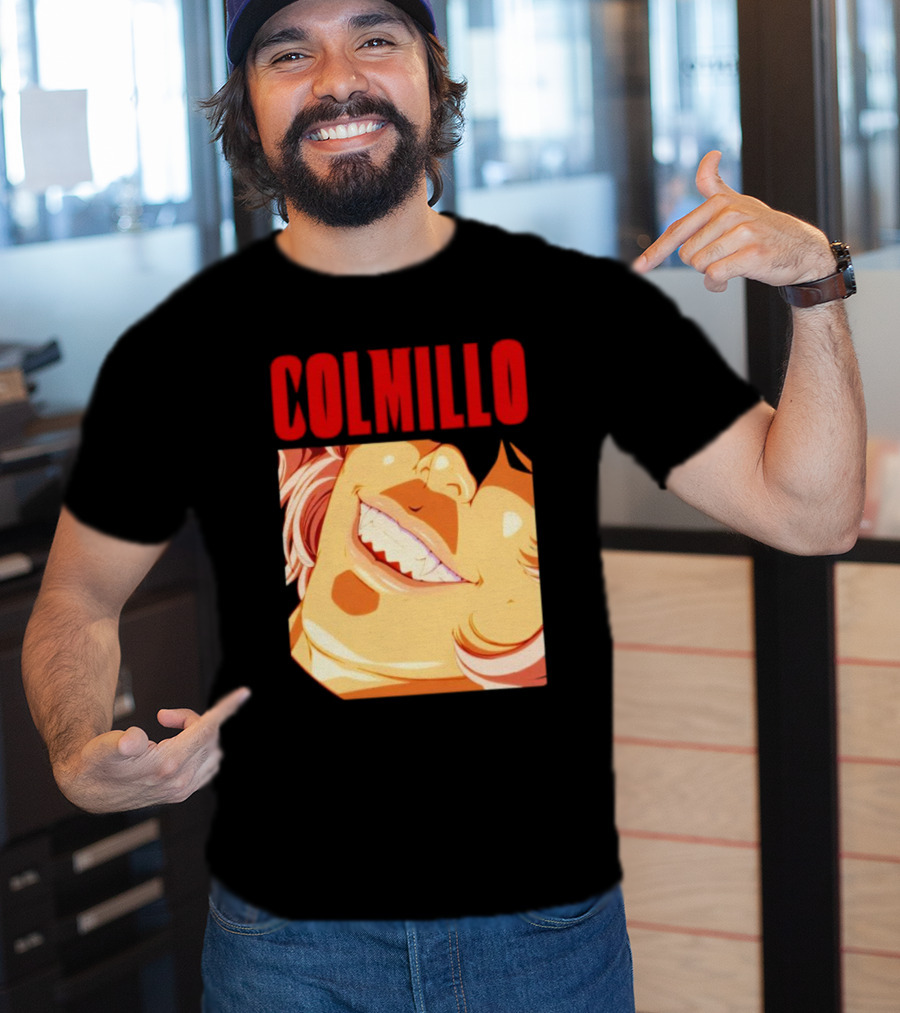 Trending Colmillo Anime Style Art Grinning Expression T-Shirt