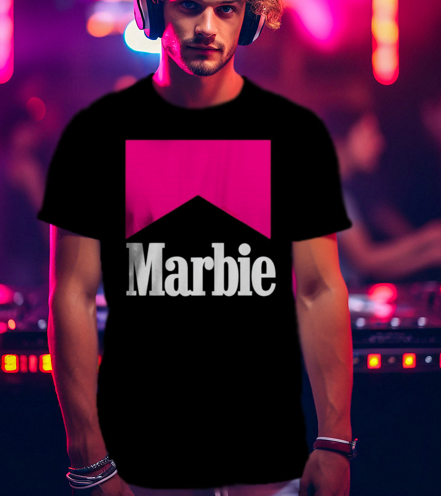 Marbie Logo With Pink Iconic T-Shirt