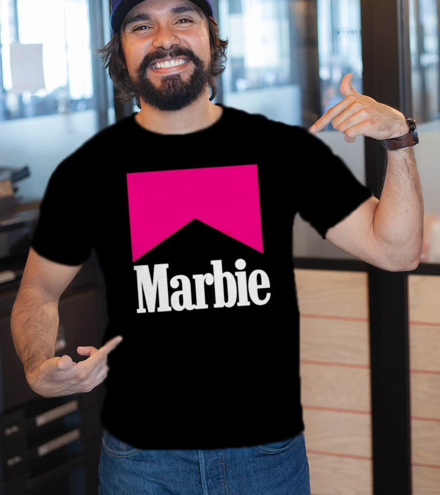 Marbie Logo With Pink Iconic T-Shirt