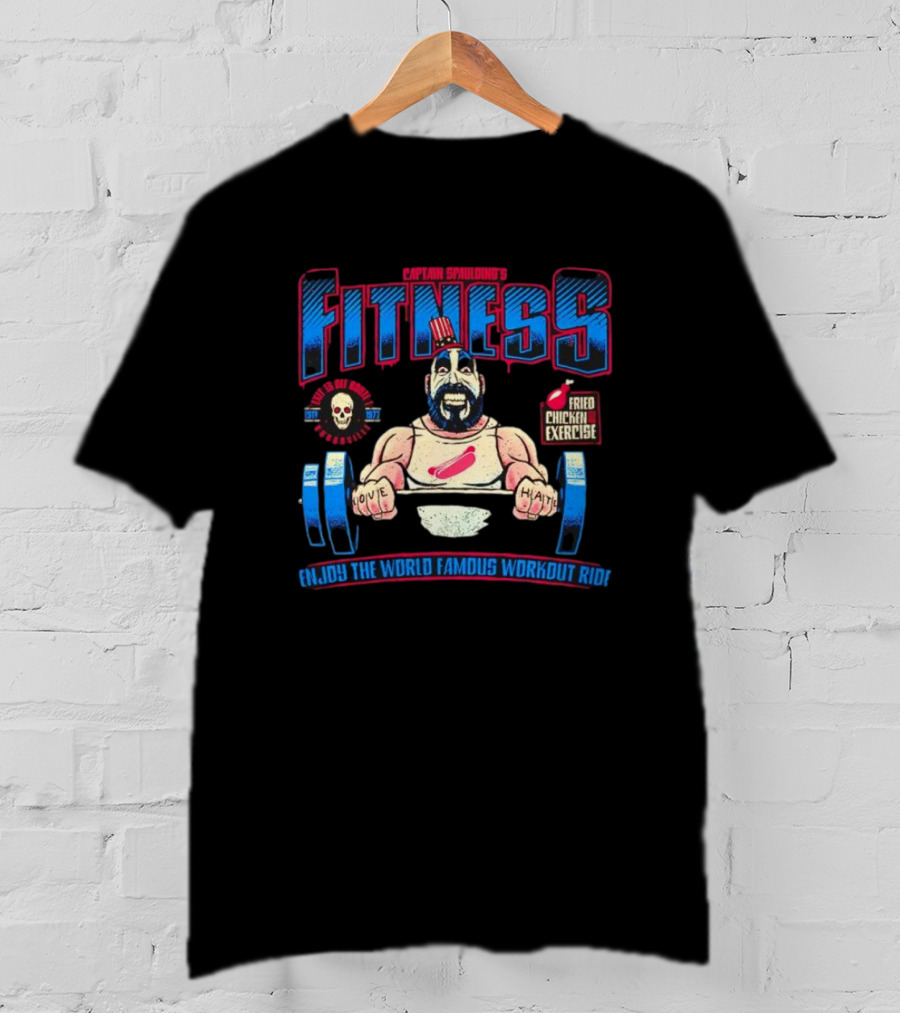 Captain Spaulding's Fitness Fried Chicken Exercise Halloween T-Shirt