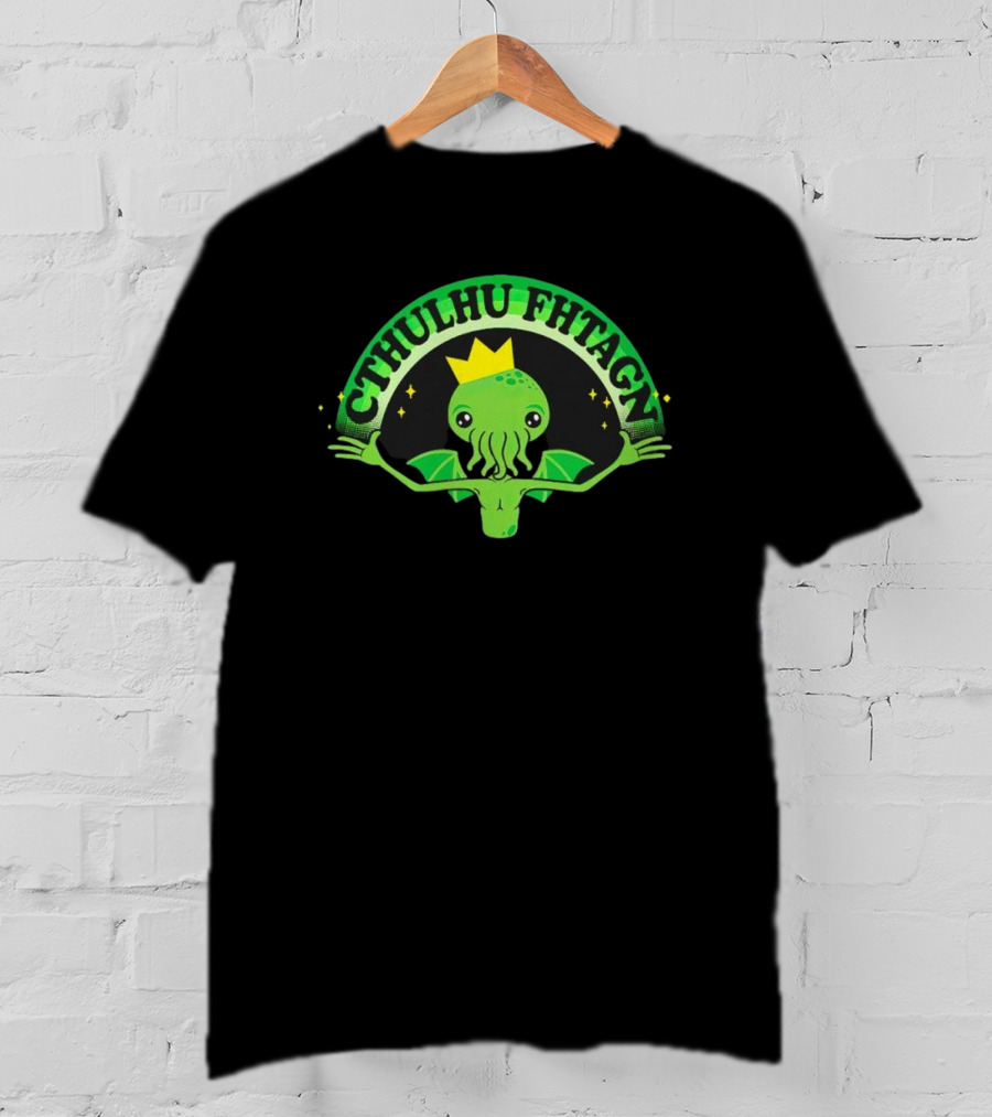 Cthulhu Fhtagn King Funny Cute Lovecraftian Creature T-Shirt