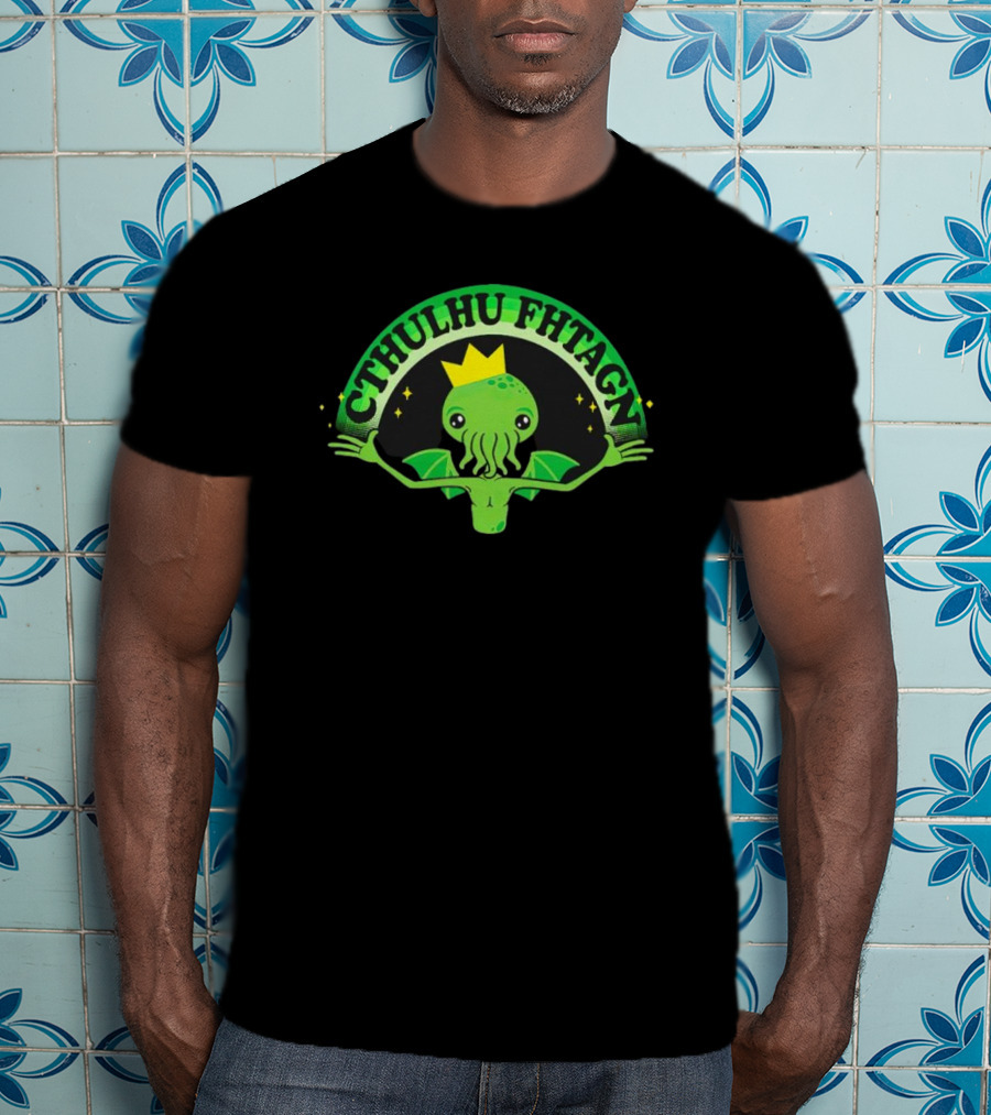 Cthulhu Fhtagn King Funny Cute Lovecraftian Creature T-Shirt