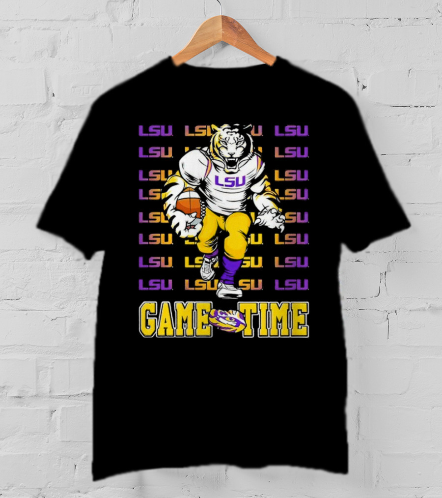 LSU Tigers Game Time Football T-Shirt