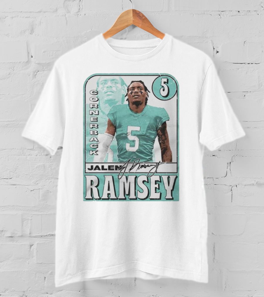 Jalen Ramsey Cornerback 5 Miami Card T-Shirt