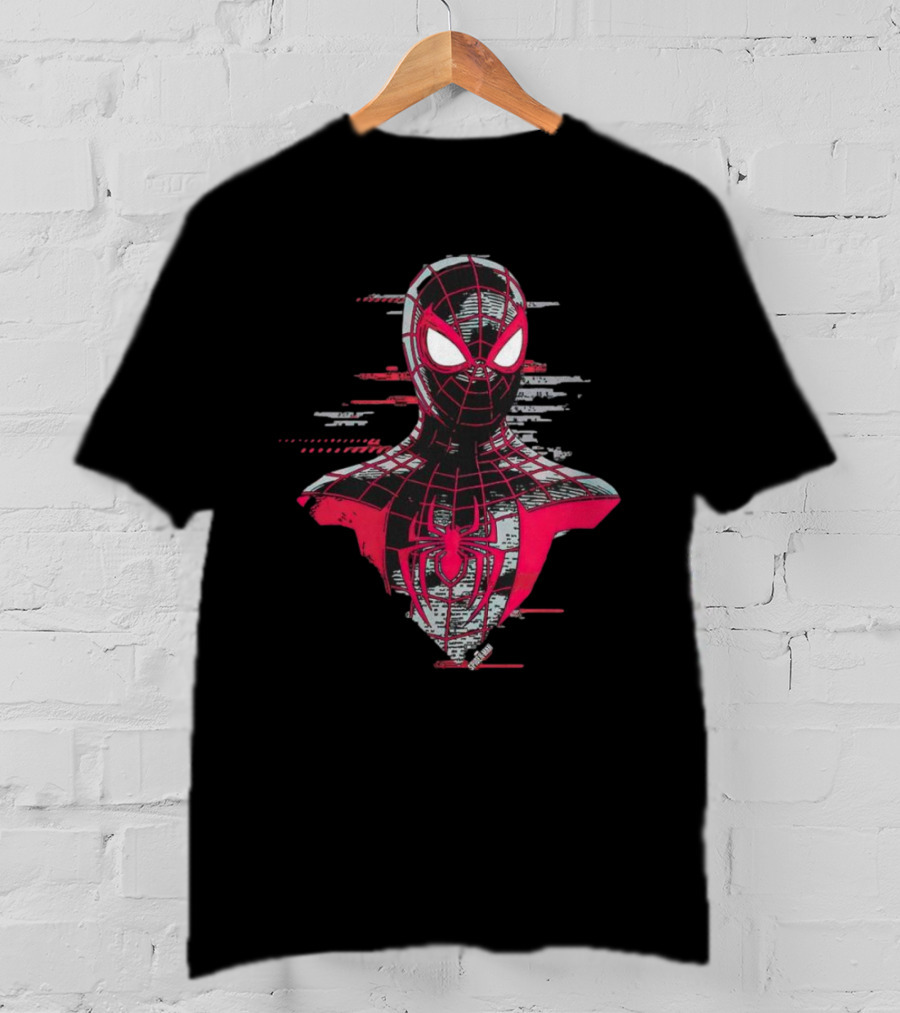 Spider-Man Miles Morales Marvel Glitch T-Shirt