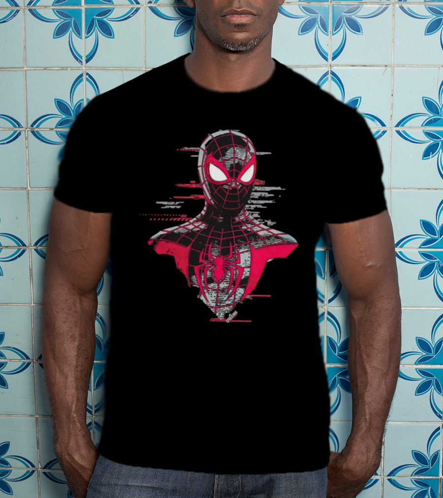Spider-Man Miles Morales Marvel Glitch T-Shirt