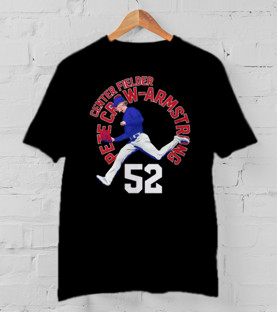 Center Fielder Pete Crow-Armstrong 52 Chicago C Name Arc T-Shirt