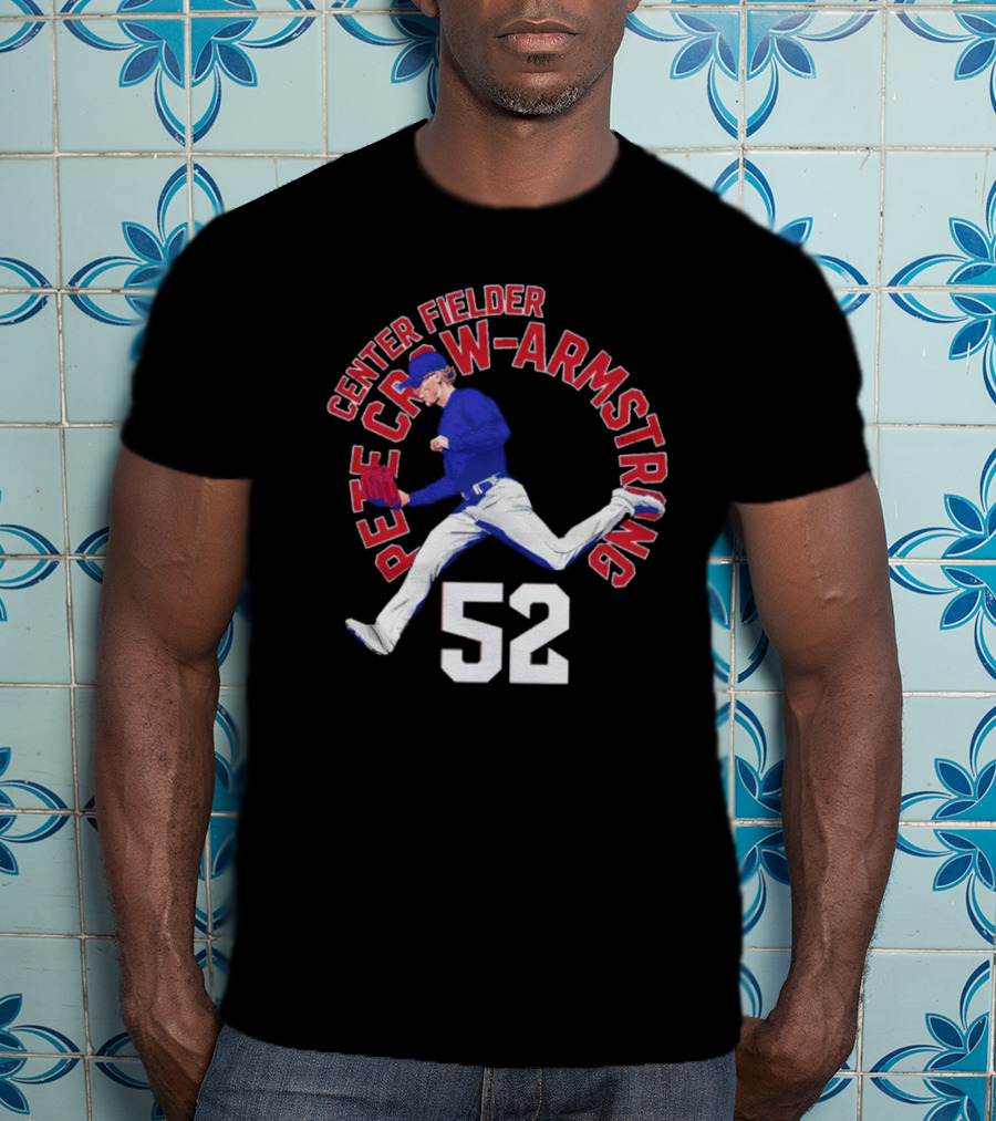 Center Fielder Pete Crow-Armstrong 52 Chicago C Name Arc T-Shirt