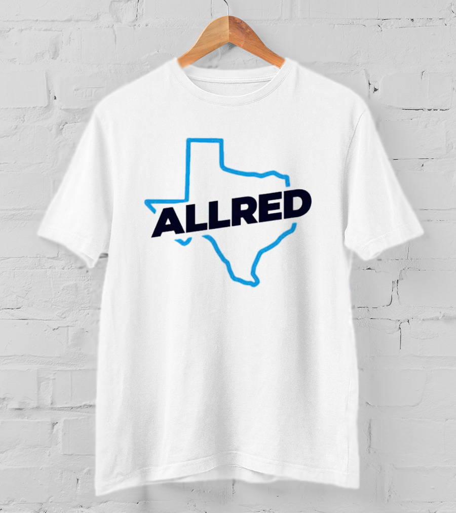 ALLRED Texas Map Outline T-Shirt