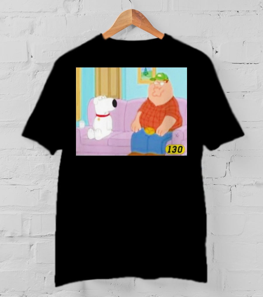 David Wearing Brian Griffin Peter Griffin On Couch 130 T-Shirt