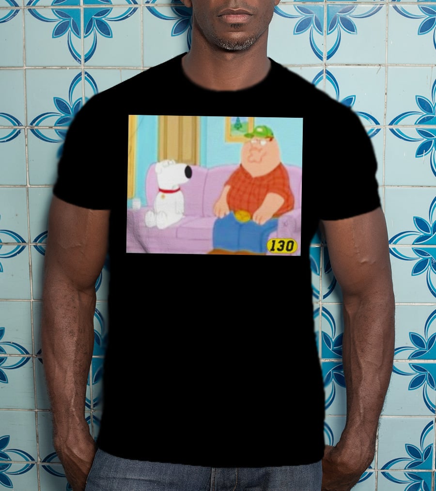 David Wearing Brian Griffin Peter Griffin On Couch 130 T-Shirt