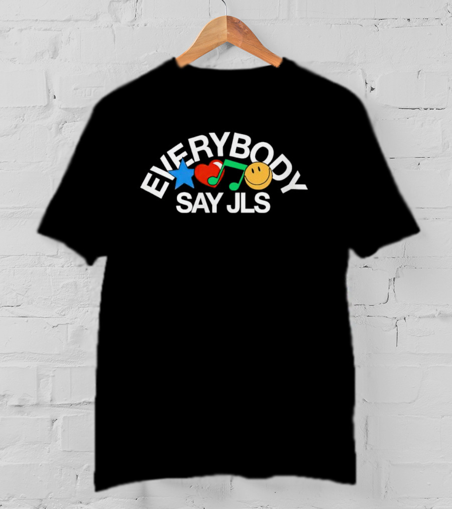Everybody Say JLS Star Heart Musical Note Smiley T-Shirt