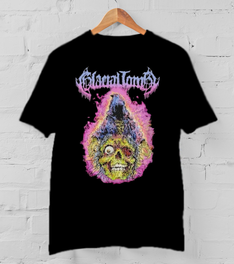 Glacial Tomb Necromancer Skull Flame T-Shirt